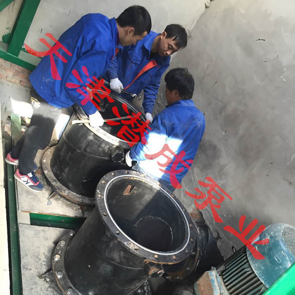 天津市滨海新区塘沽南疆潜水轴流泵|轴流潜水泵调试安装现场第2张-潜水电机-潜水电泵-高压潜水电机-天津潜成泵业