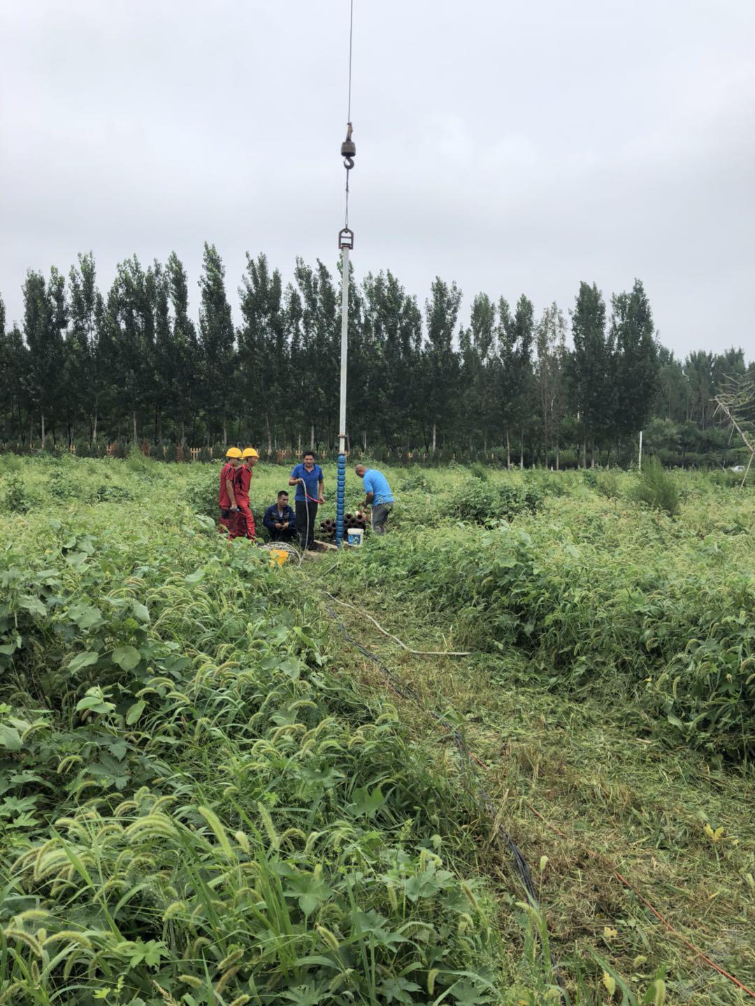 北京房山区45KW潜水深井泵下井调试OK第3张-潜水电机-潜水电泵-高压潜水电机-天津潜成泵业