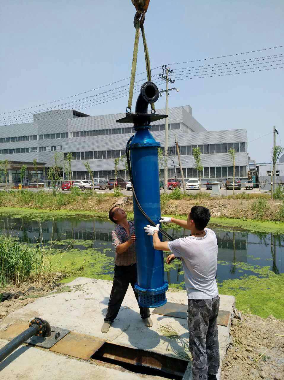 天津津南区潜水下吸泵下井第3张-潜水电机-潜水电泵-高压潜水电机-天津潜成泵业