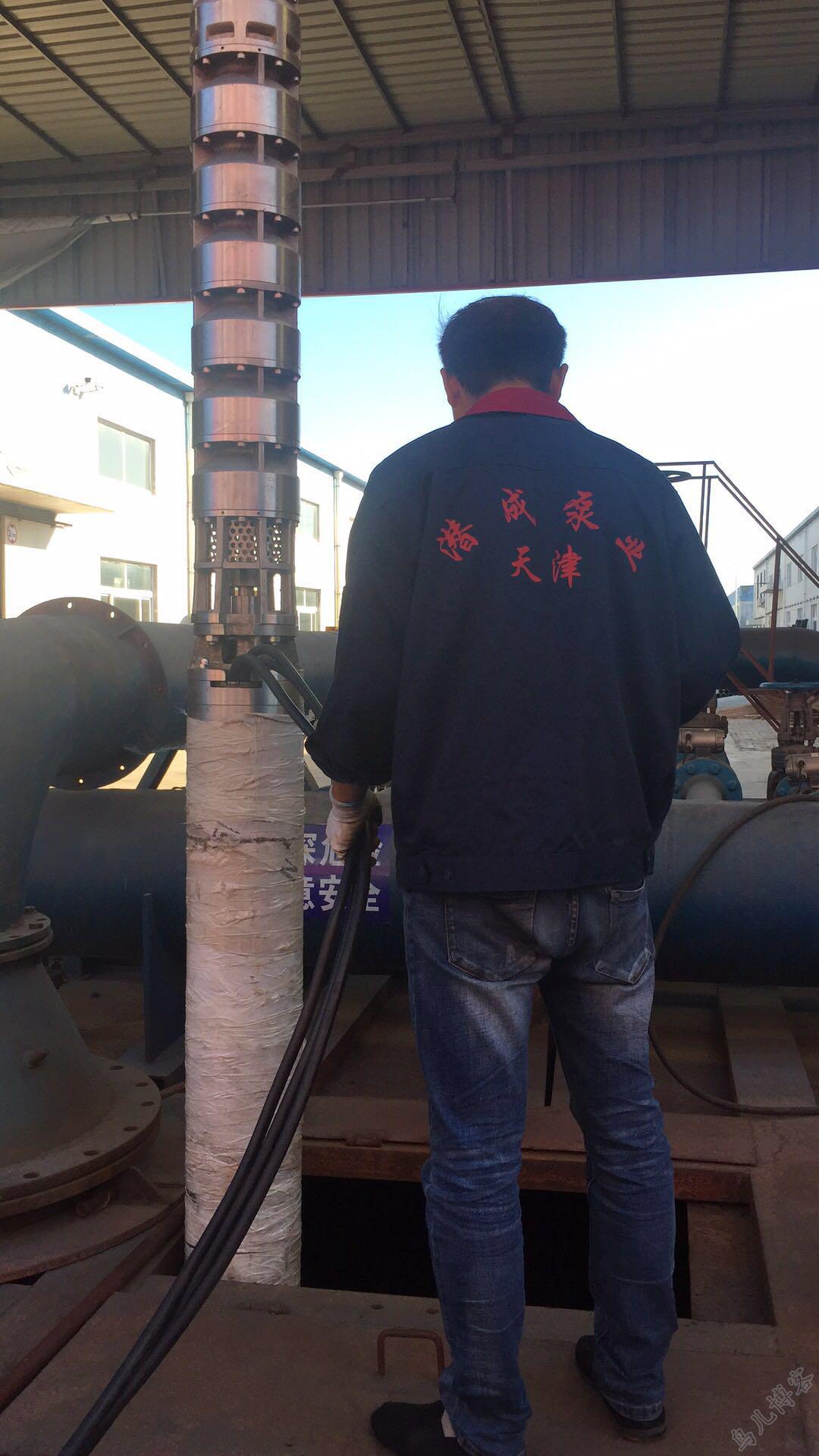 110KW不锈钢深井泵已发往山西第1张-潜水电机-潜水电泵-高压潜水电机-天津潜成泵业