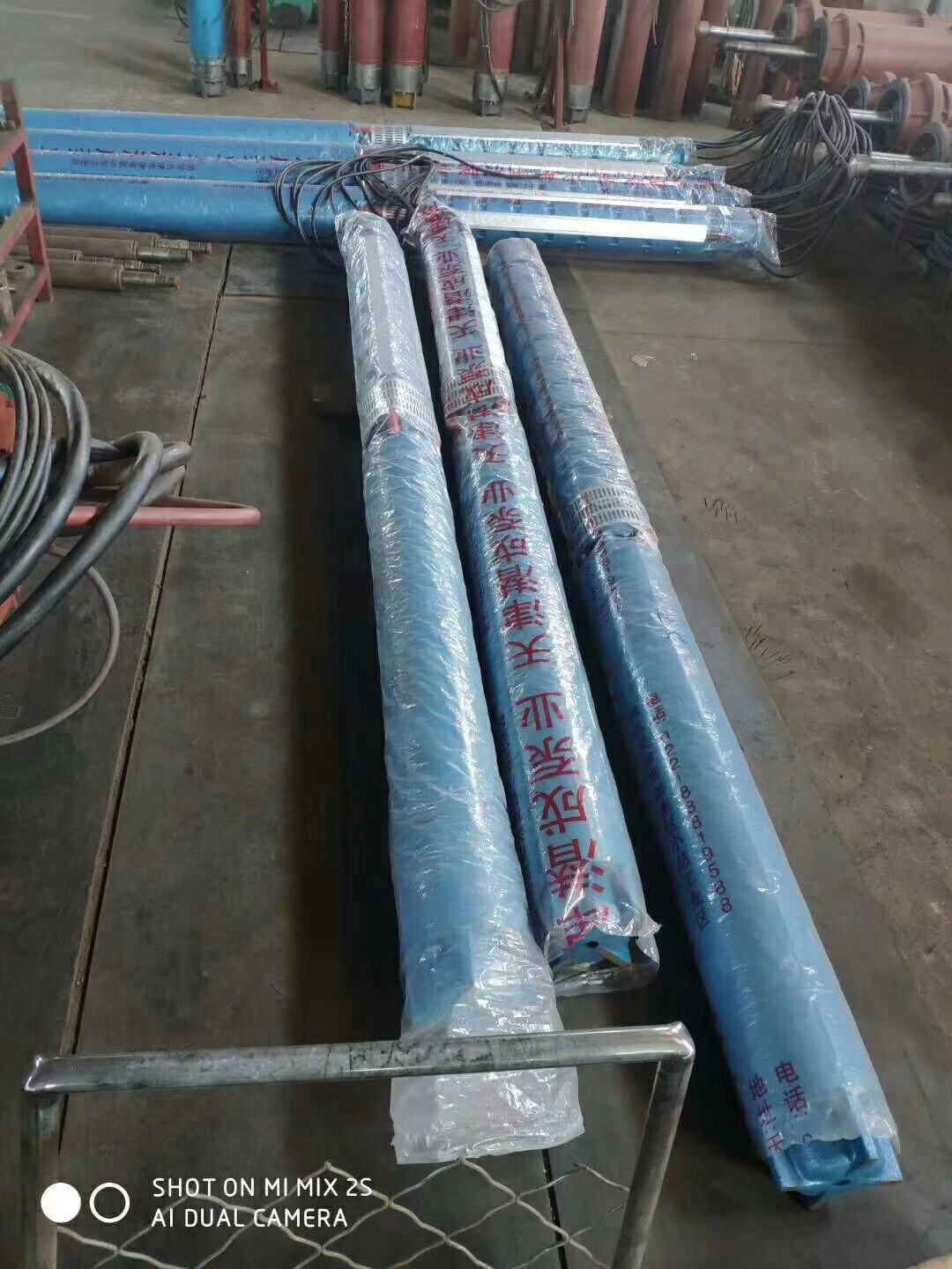 天津潜成125KW，140KW耐高温热水深井泵发往河北第2张-潜水电机-潜水电泵-高压潜水电机-天津潜成泵业