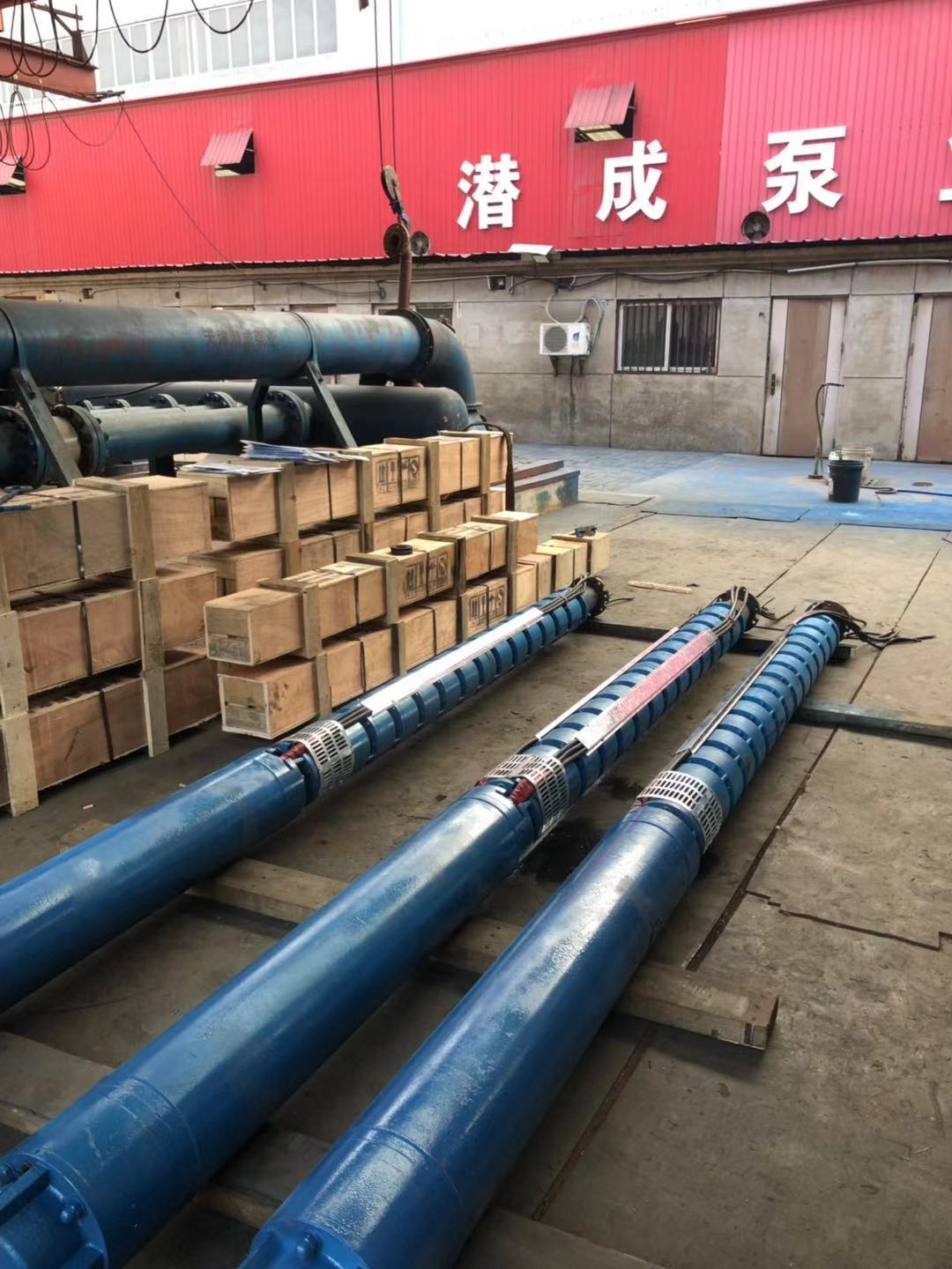 250QJR110千瓦耐高温热水泵天津小站供热用第2张-潜水电机-潜水电泵-高压潜水电机-天津潜成泵业
